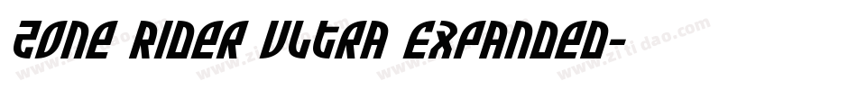 Zone Rider Ultra Expanded字体转换